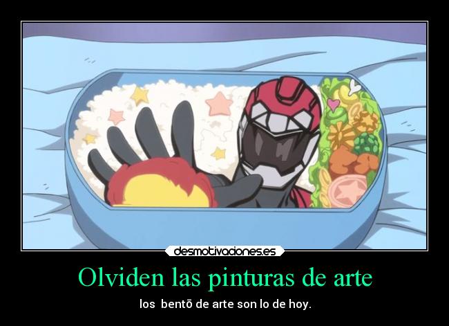 Olviden las pinturas de arte - los bentō de arte son lo de hoy.
