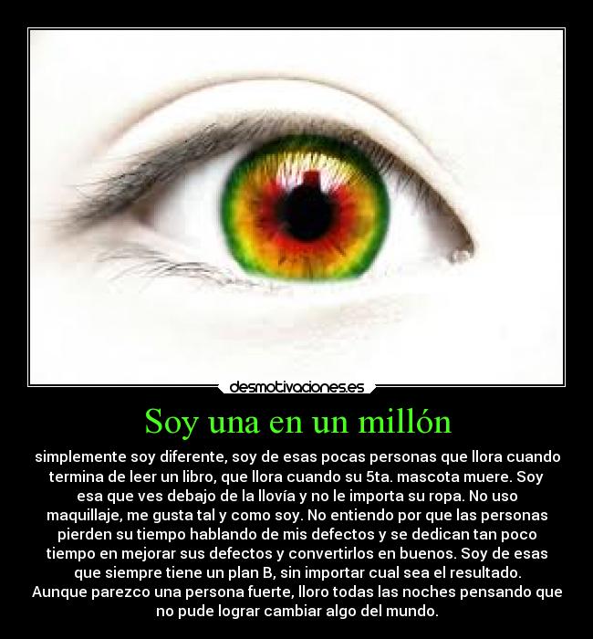 Soy una en un millón -