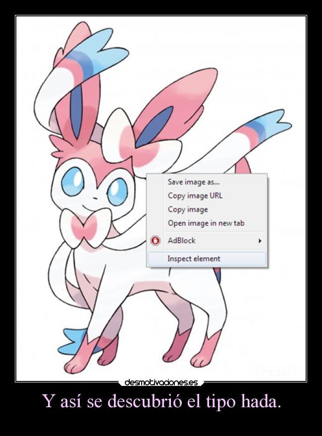 Y así se descubrió el tipo hada. -
