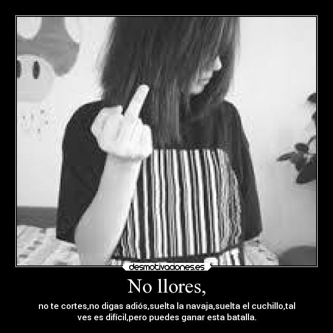 No llores, - 