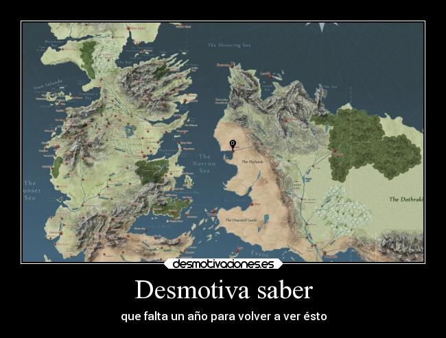 Desmotiva saber - que falta un año para volver a ver ésto