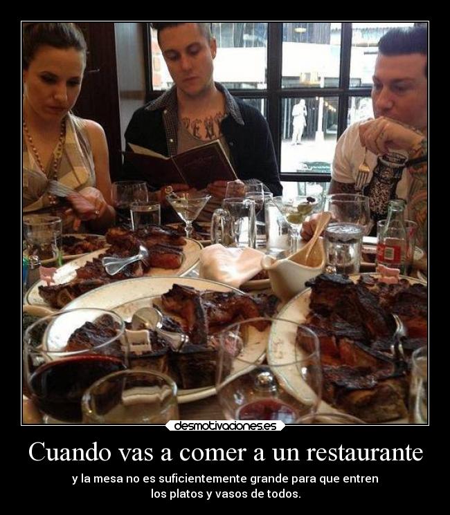 carteles comida restaurantes desmotivaciones