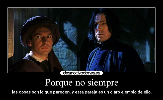 Porque no siempre - las cosas son lo que parecen, y esta pareja es un claro ejemplo de ello.