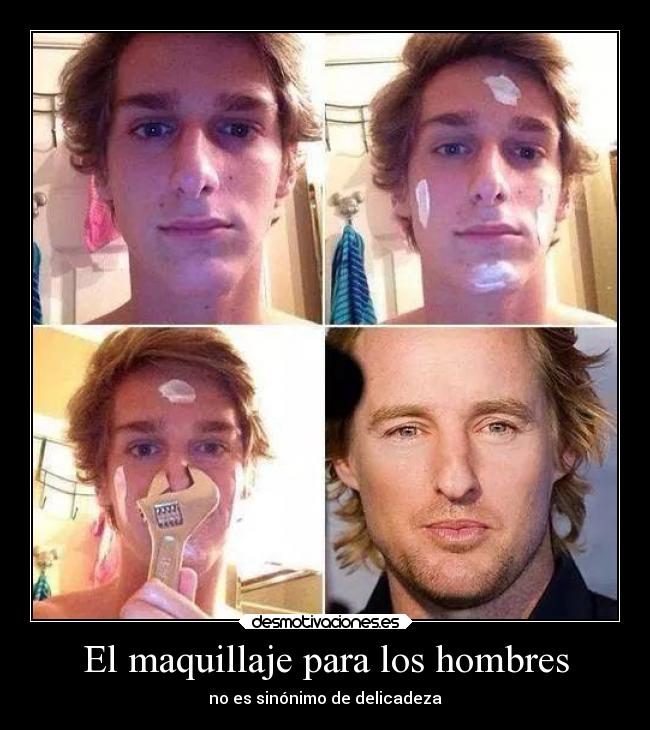 El maquillaje para los hombres - no es sinónimo de delicadeza