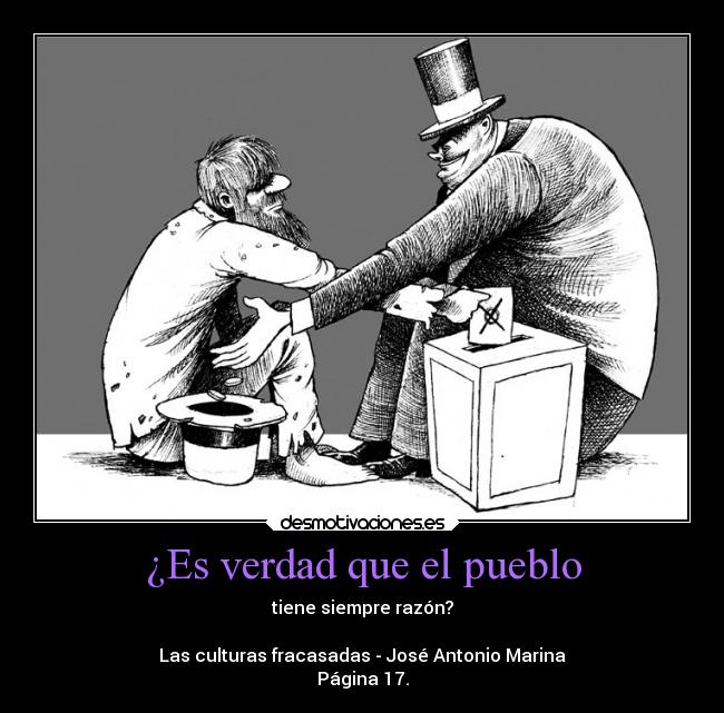 ¿Es verdad que el pueblo -
