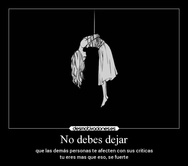 No debes dejar - 