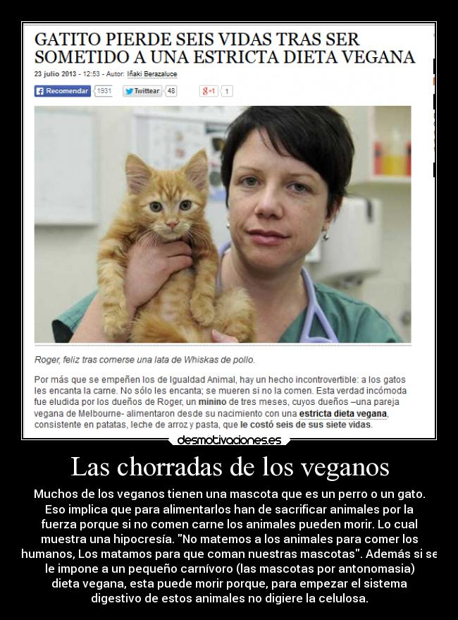 carteles criticas theinmortals mortals raptorhunters veganos desmotivaciones