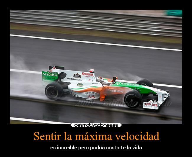 Sentir la máxima velocidad - es increíble pero podría costarte la vida