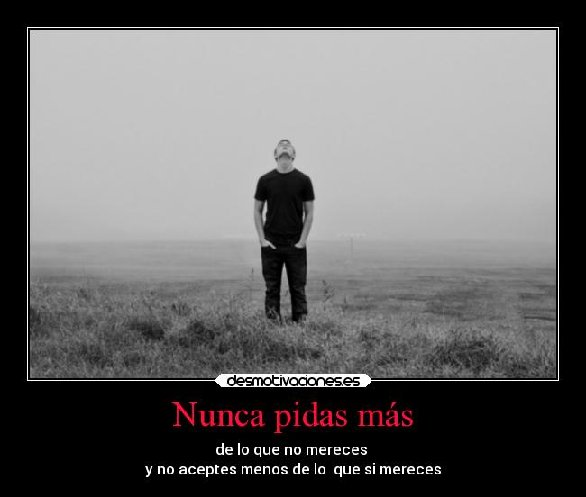 Nunca pidas más -