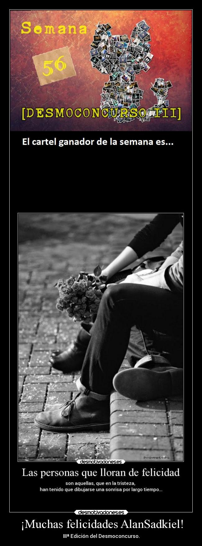 ¡Muchas felicidades AlanSadkiel! - IIIª Edición del Desmoconcurso.