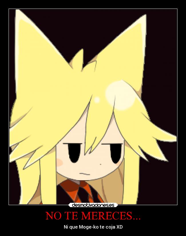 NO TE MERECES... -