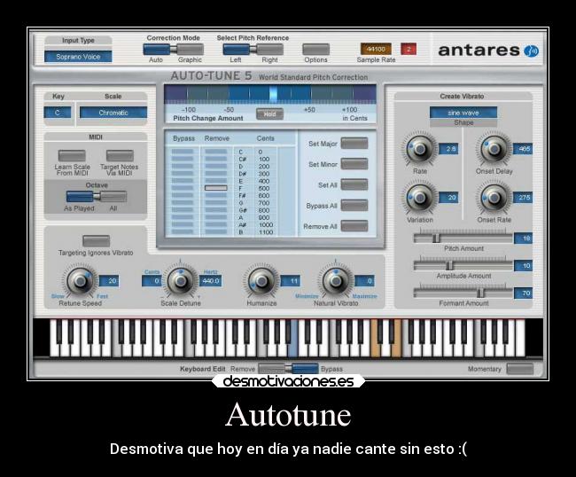 Autotune - Desmotiva que hoy en día ya nadie cante sin esto :(