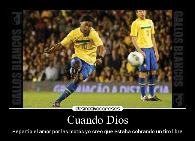 carteles dios futbol desmotivaciones