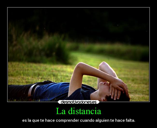 La distancia -