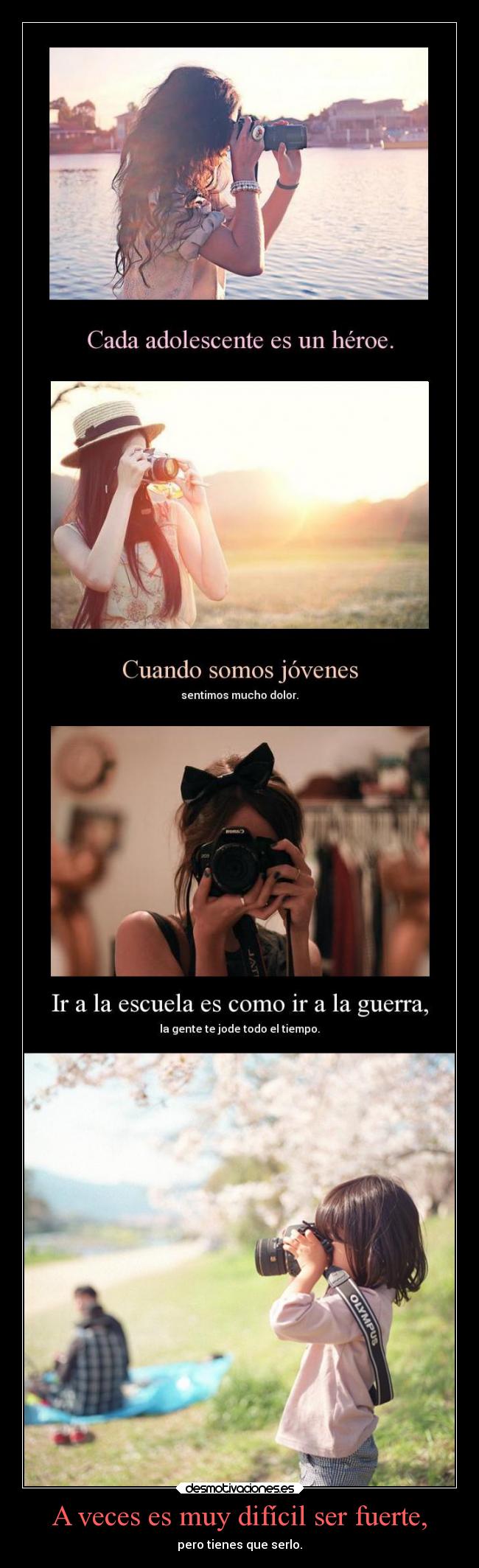 A veces es muy difícil ser fuerte, - pero tienes que serlo.