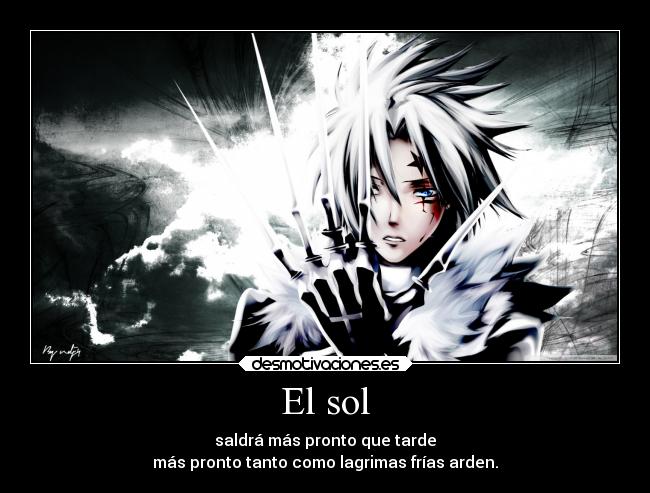 carteles esperanza anime sol lagrimas desmotivaciones
