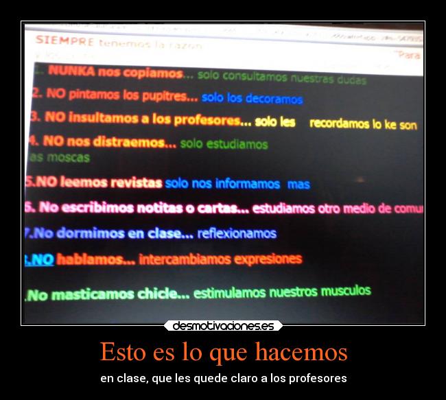 Esto es lo que hacemos - 