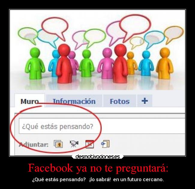 Facebook ya no te preguntará: - ¿Qué estás pensando? ¡lo sabrá! en un futuro cercano.