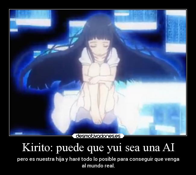 Kirito: puede que yui sea una AI - 