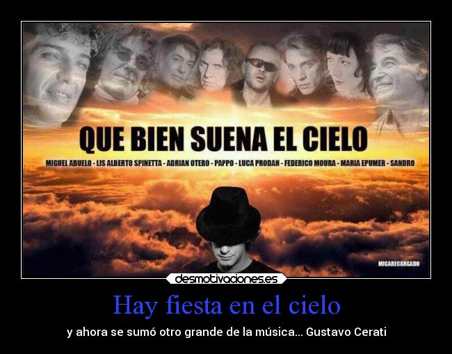Hay fiesta en el cielo -