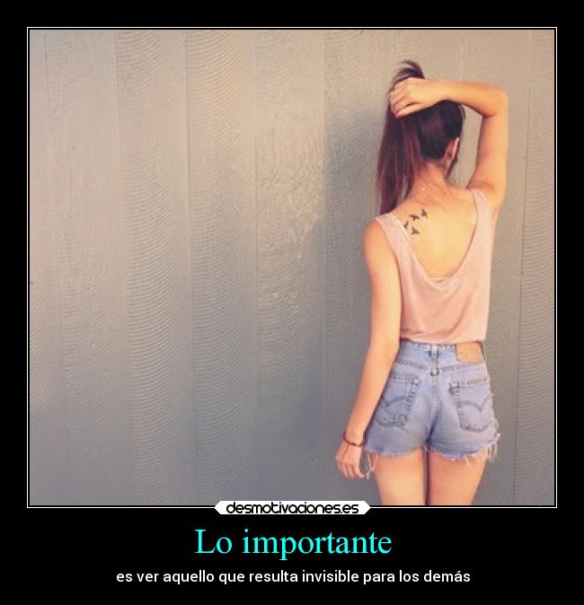 Lo importante -