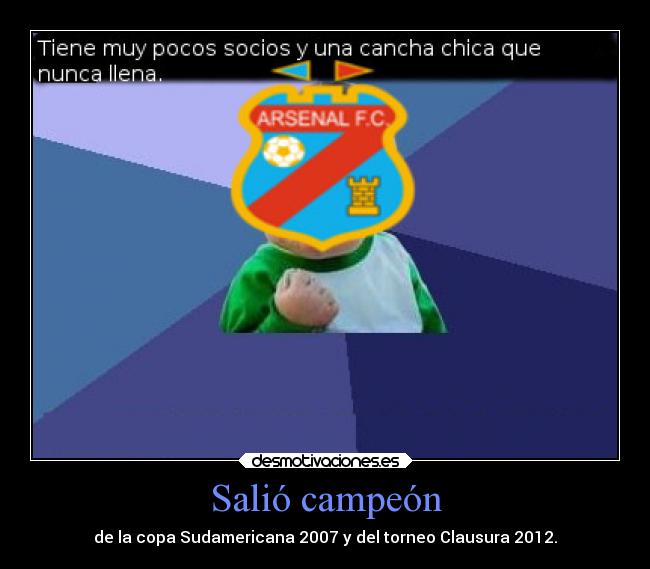 Salió campeón - de la copa Sudamericana 2007 y del torneo Clausura 2012.