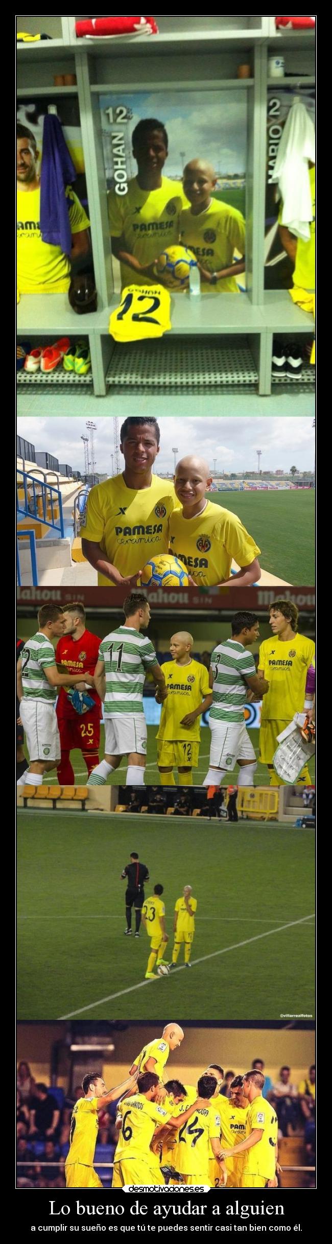 carteles futbol vida gohan villarreal partido desmotivaciones