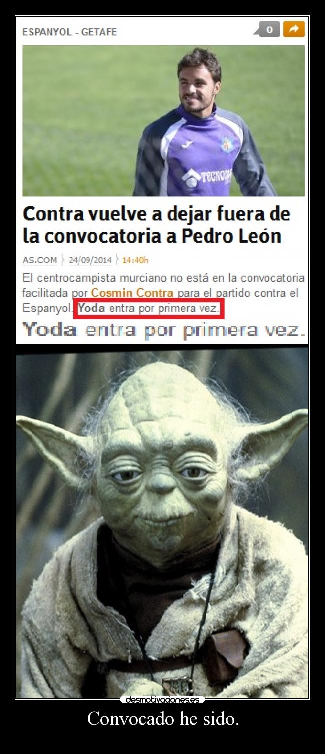 carteles futbol yoda star wars convocatoria getafe ronoa desmotivaciones