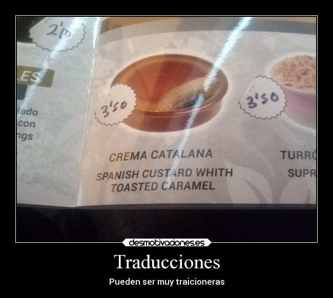 carteles humor crema catalana espanola traduccion traicionera desmotivaciones