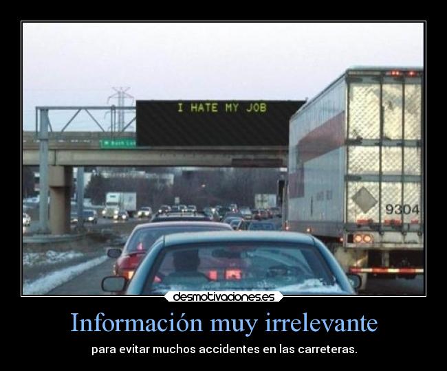 Información muy irrelevante -