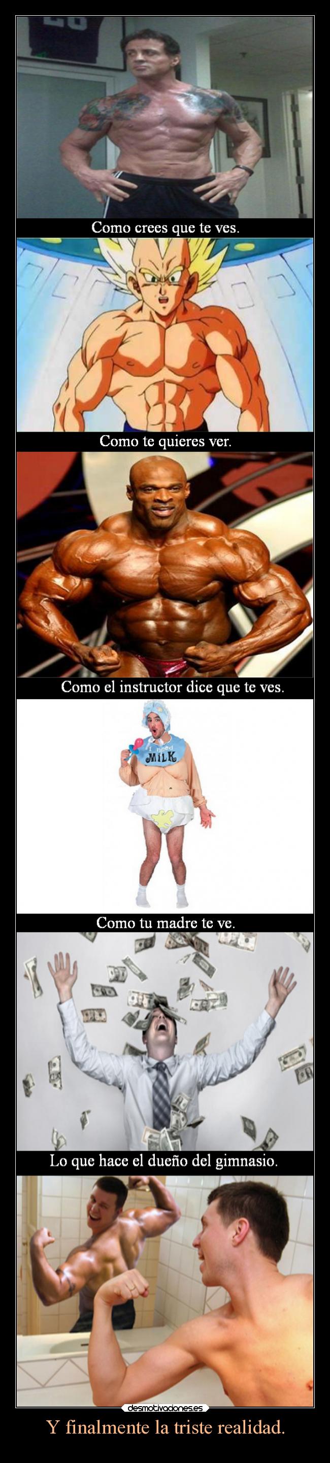 carteles humor graciosas risas realidad triste gimnasio rilacs wizard ejercitodemar desmotivaciones