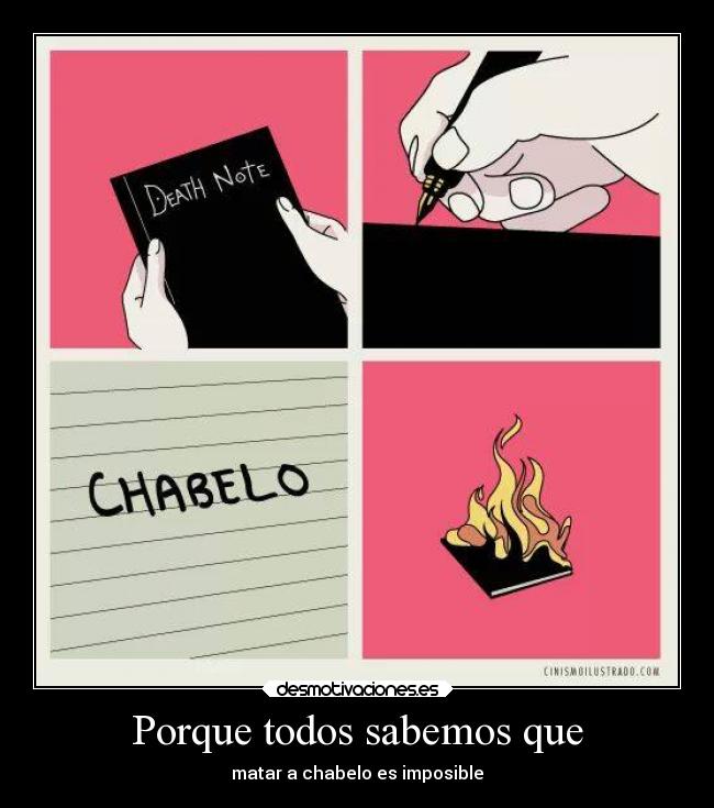 Porque todos sabemos que - matar a chabelo es imposible