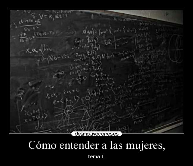 Cómo entender a las mujeres, -
