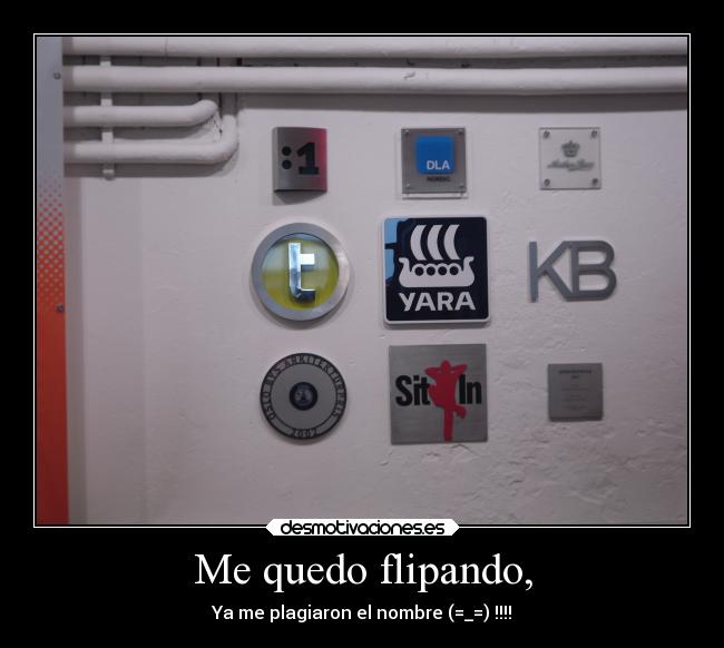 Me quedo flipando, - Ya me plagiaron el nombre (=_=) !!!!