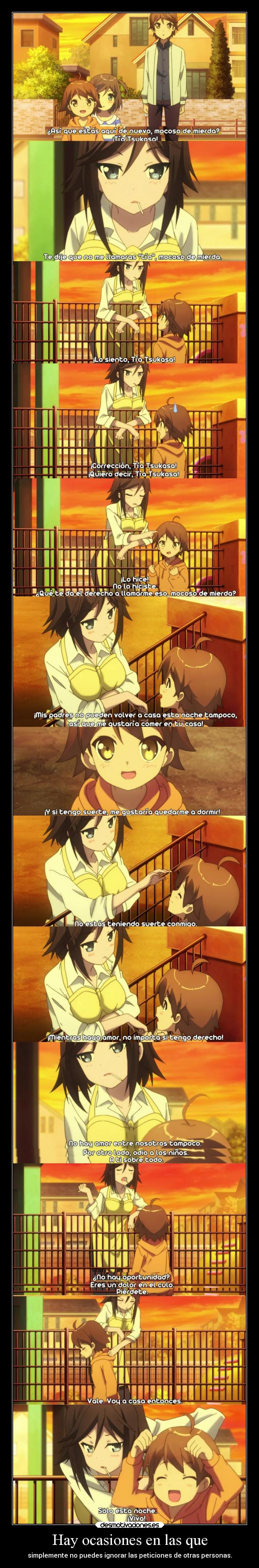 carteles ideas vida anime ocasion ignorar peticion personas razon raptorhunters carino tsundere desmotivaciones