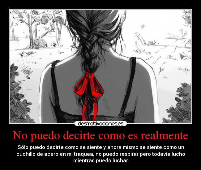 No puedo decirte como es realmente -