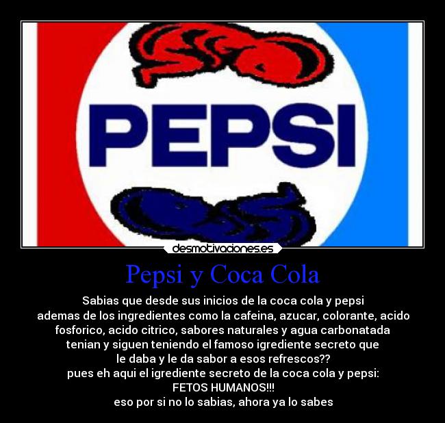 Pepsi y Coca Cola - 