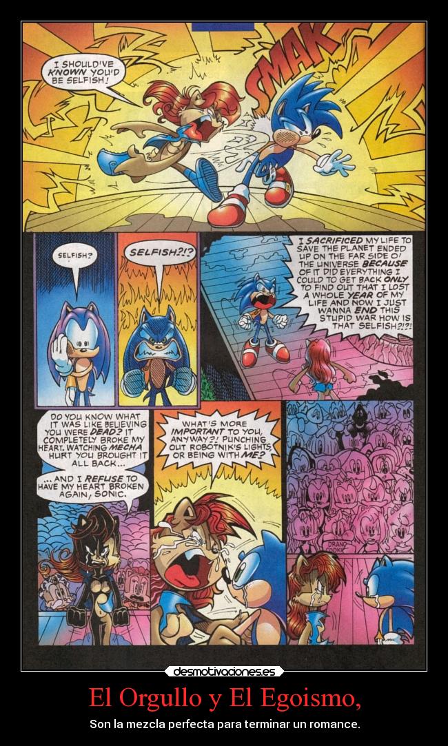 El Orgullo y El Egoismo, - Son la mezcla perfecta para terminar un romance.