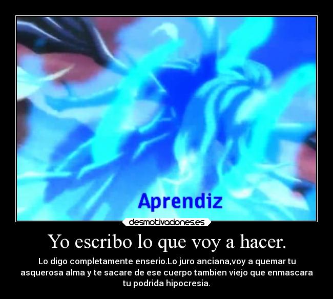 carteles mentira verdad accion hipocresia vieja anciana dama oscura monja saint seiya lost canvas llamas demo desmotivaciones