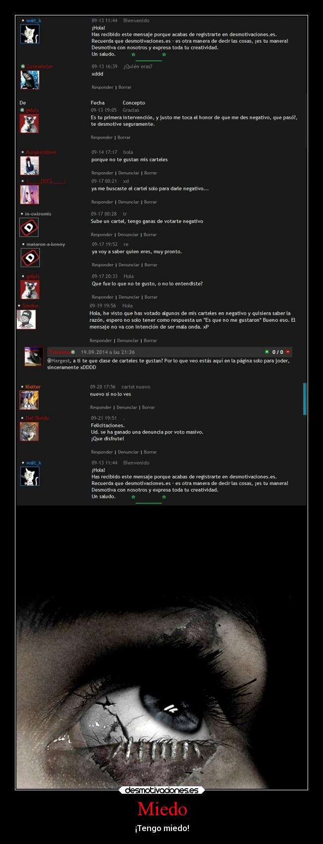 carteles miedo humor xdddddddddddddddddddddd desmotivaciones