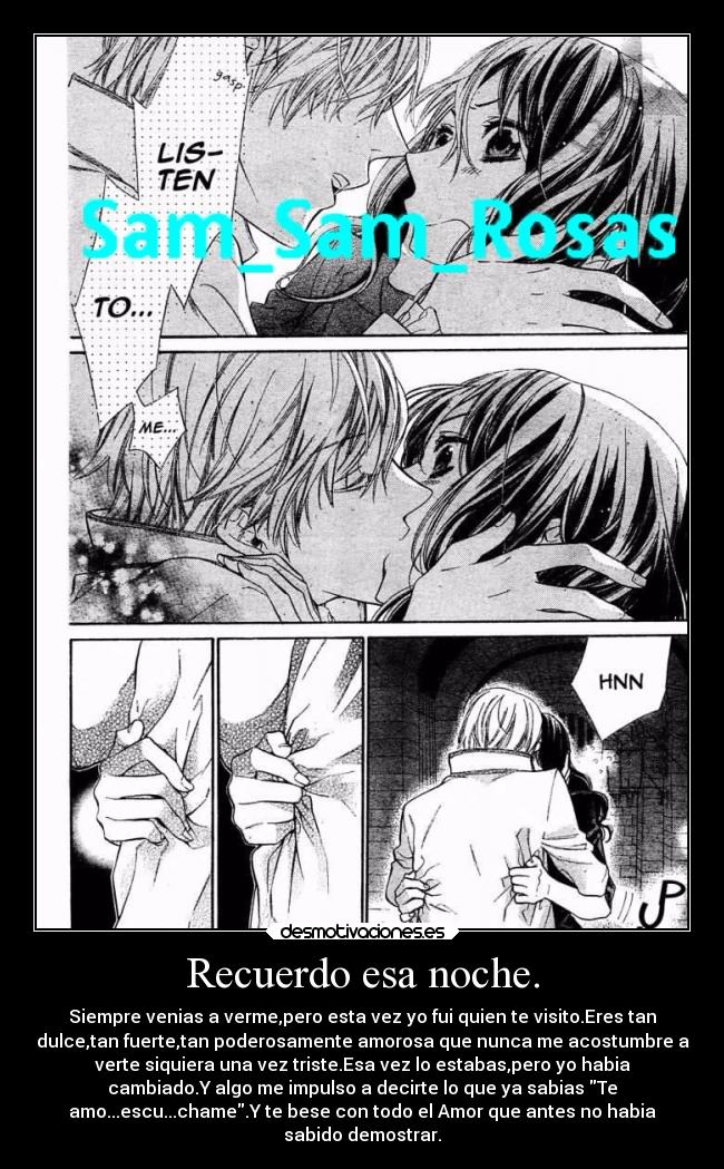 Recuerdo esa noche. - 