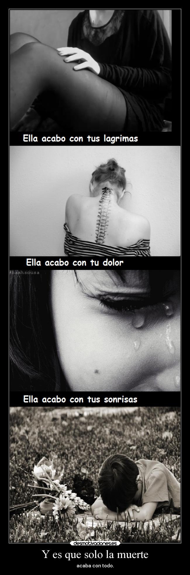 Y es que solo la muerte -