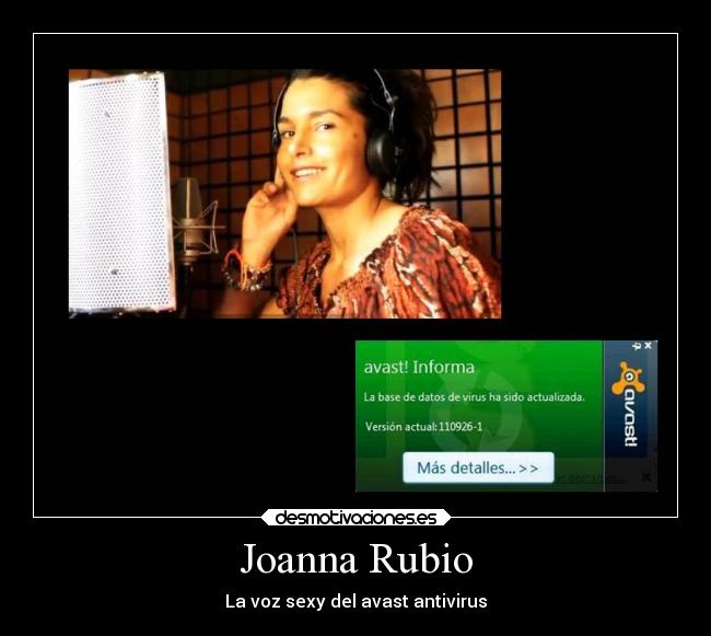 Joanna Rubio - La voz sexy del avast antivirus