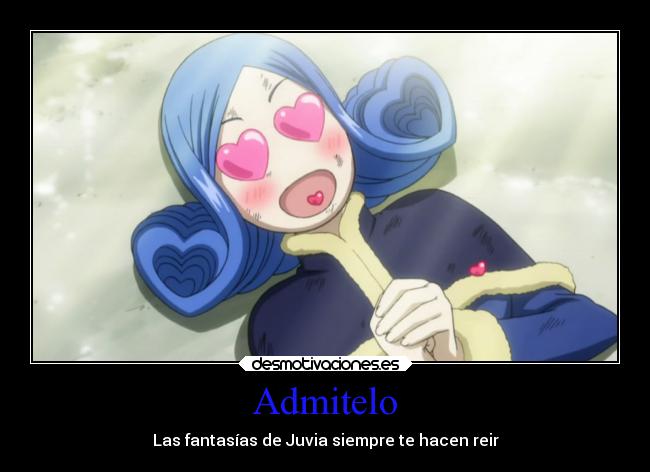 carteles mujer felicidad alegria abrazos amor anime fairy tail juvia desmotivaciones