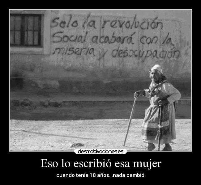 Eso lo escribió esa mujer -