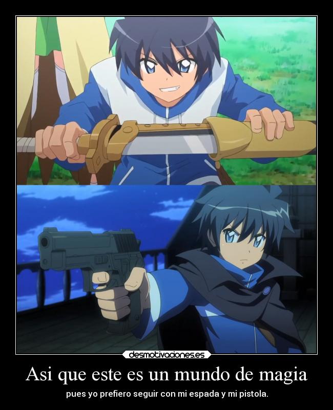 carteles mundo anime zero tsukaima saito desmotivaciones