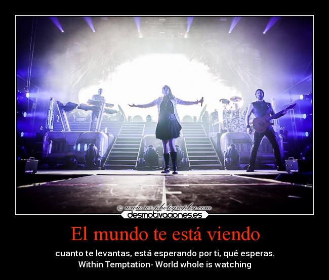 carteles mundo musica alma sharondenadel withintemptation desmotivaciones