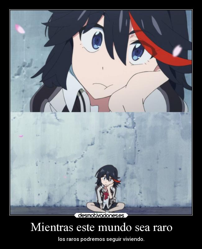 carteles mundo vida mundo anime raptorhunters harukaze manga otaku killlakill kill matoi ryuko raros raro desmotivaciones