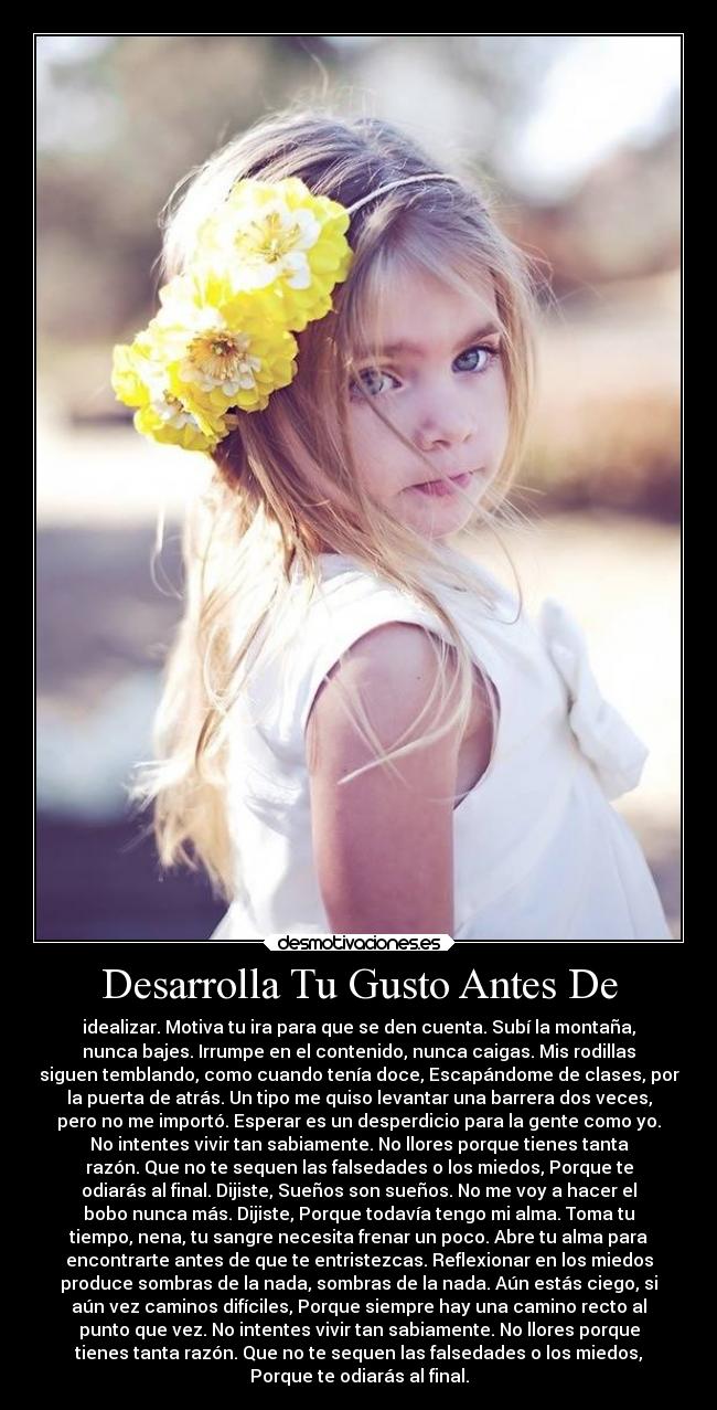 carteles musica desarrolla gusto antes yulianna maru desmotivaciones