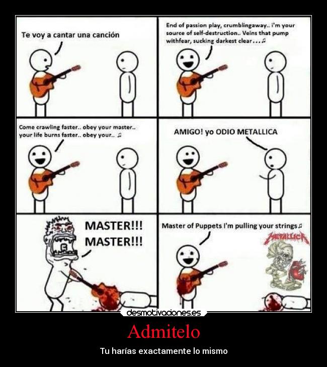 carteles musica rock metallica desmotivaciones